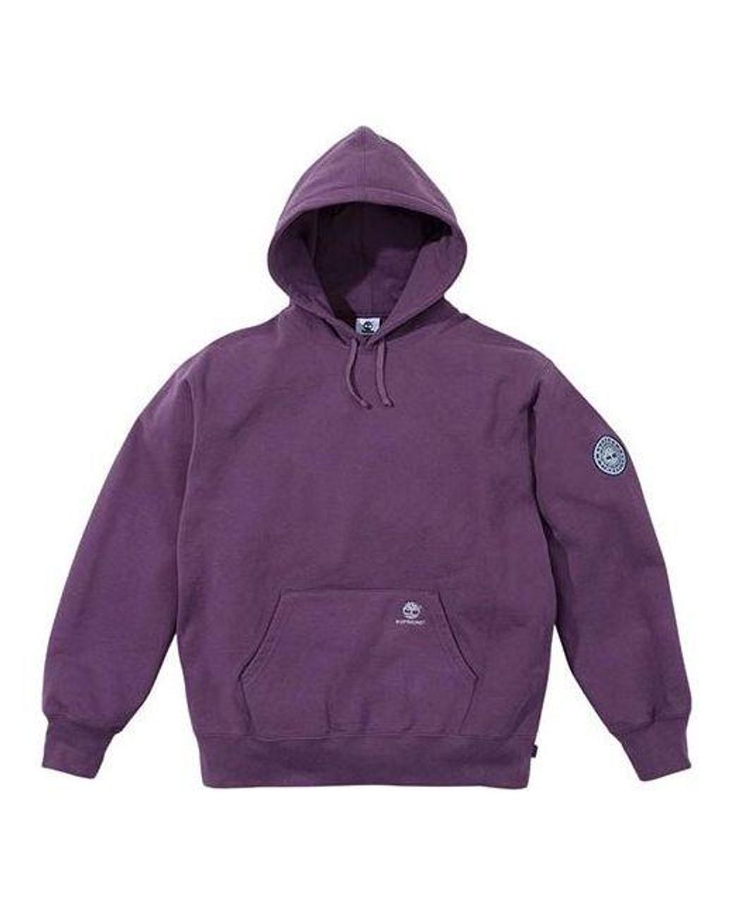 Supreme X Timberland Hooded Sweatshirt in Purple for Men | Lyst UK
