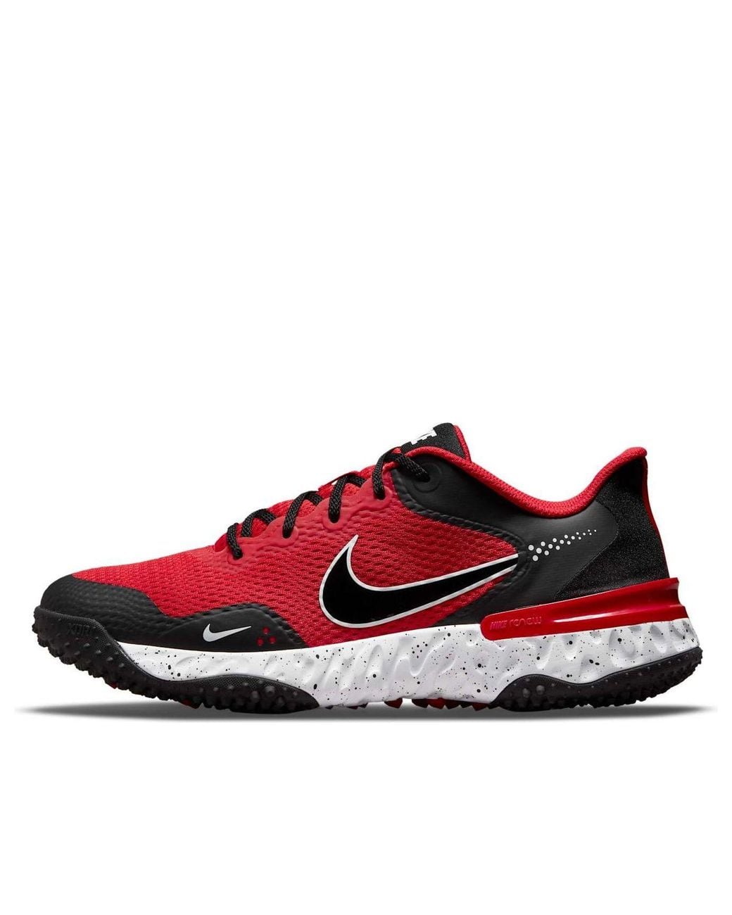 Nike Red Alpha Huarache Elite 3 Turf 'University' for men