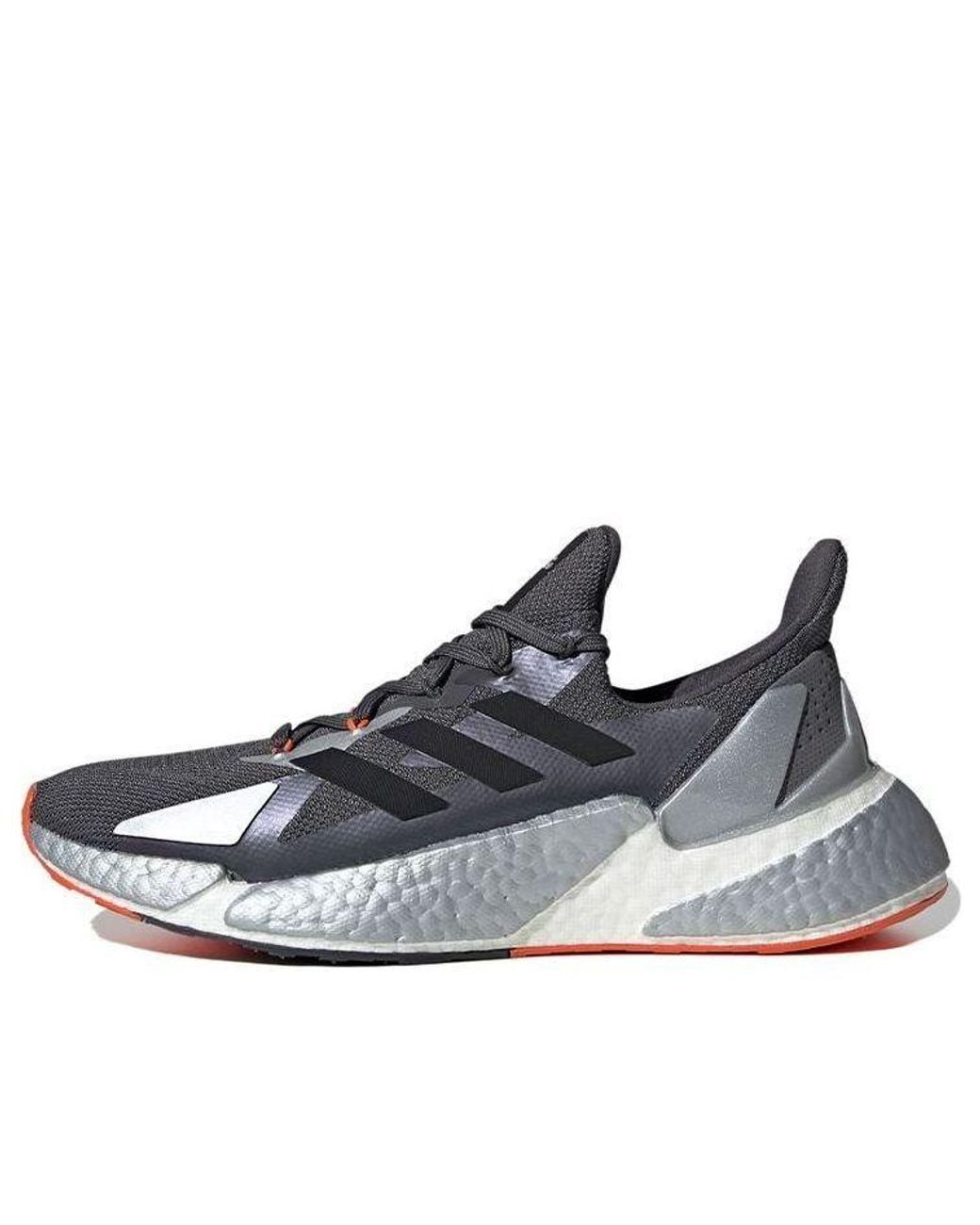Adidas Blue X000l Splicing Colorblock Shock Absorption Sports Gray White Red for men