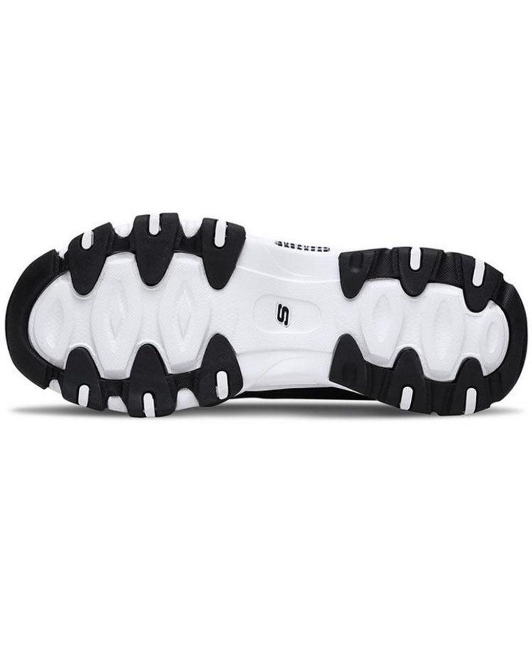 Skechers Black (Wmns) D'Lites 2.0 Low-Top Running Shoes