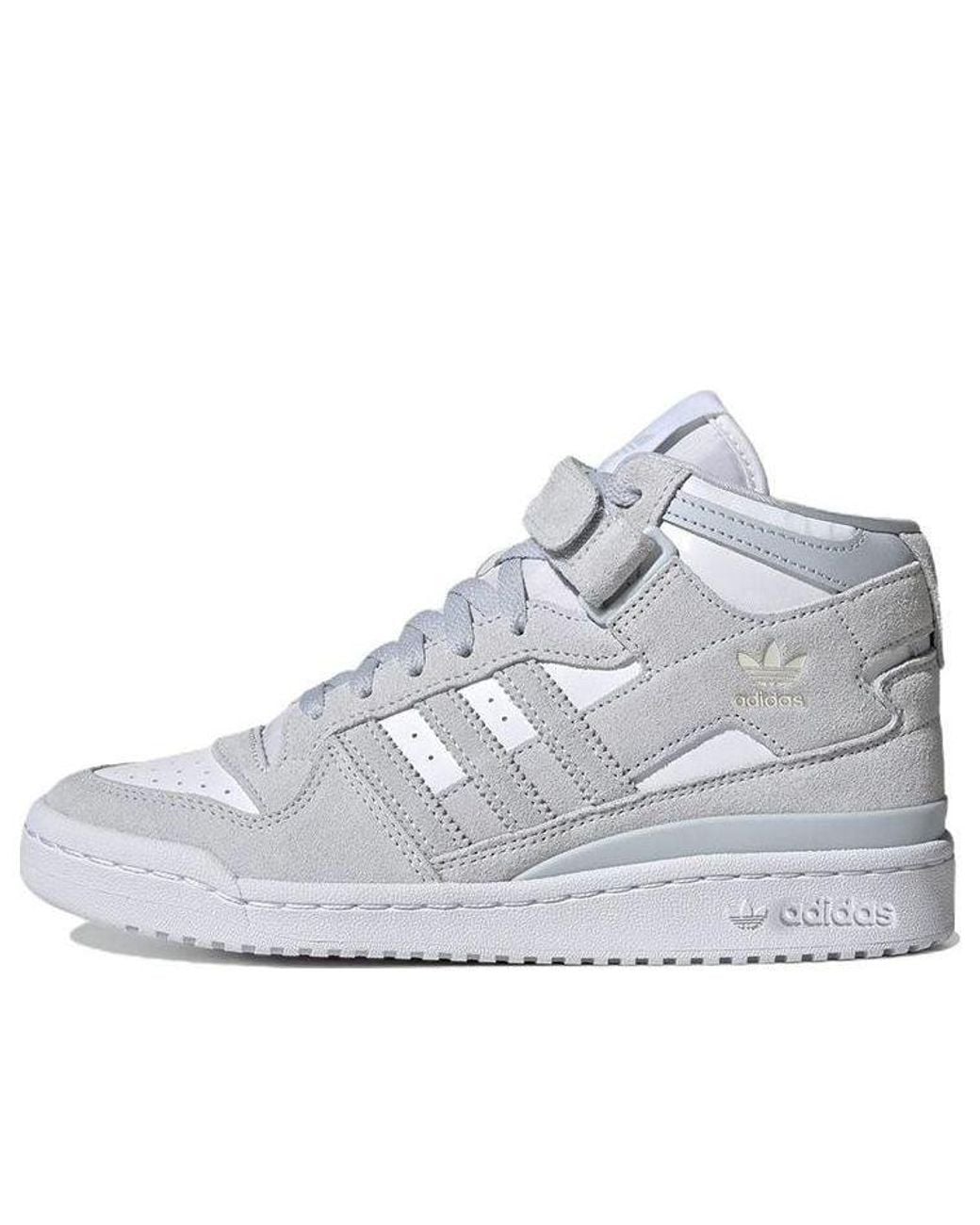Adidas White (Wmns) Forum Mid Shoes 'Halo'