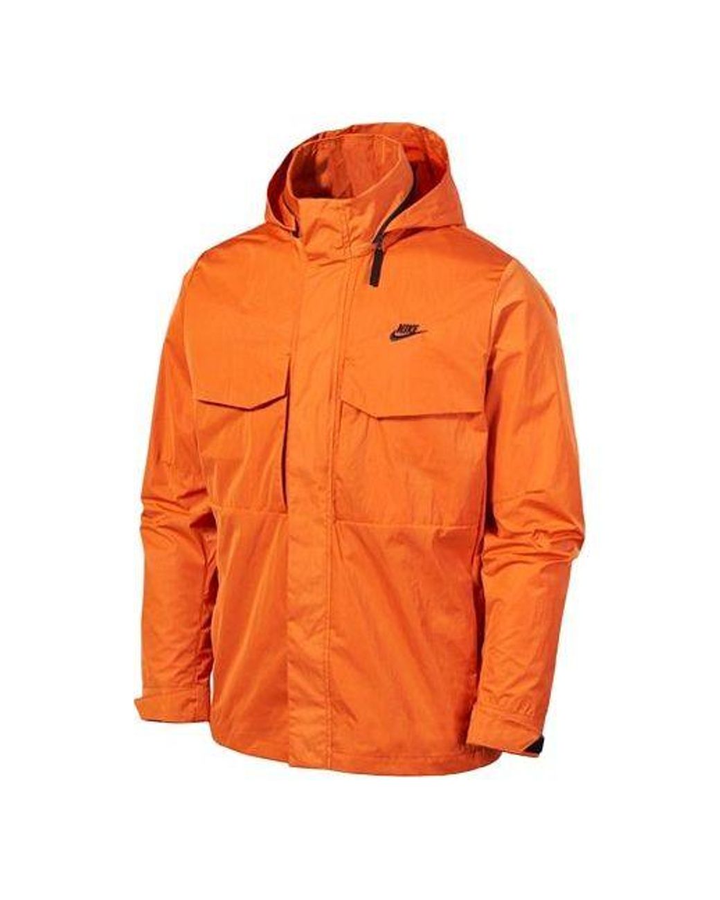 Nike Orange Premium Essentials M65 Unlined Logo Jacket for men