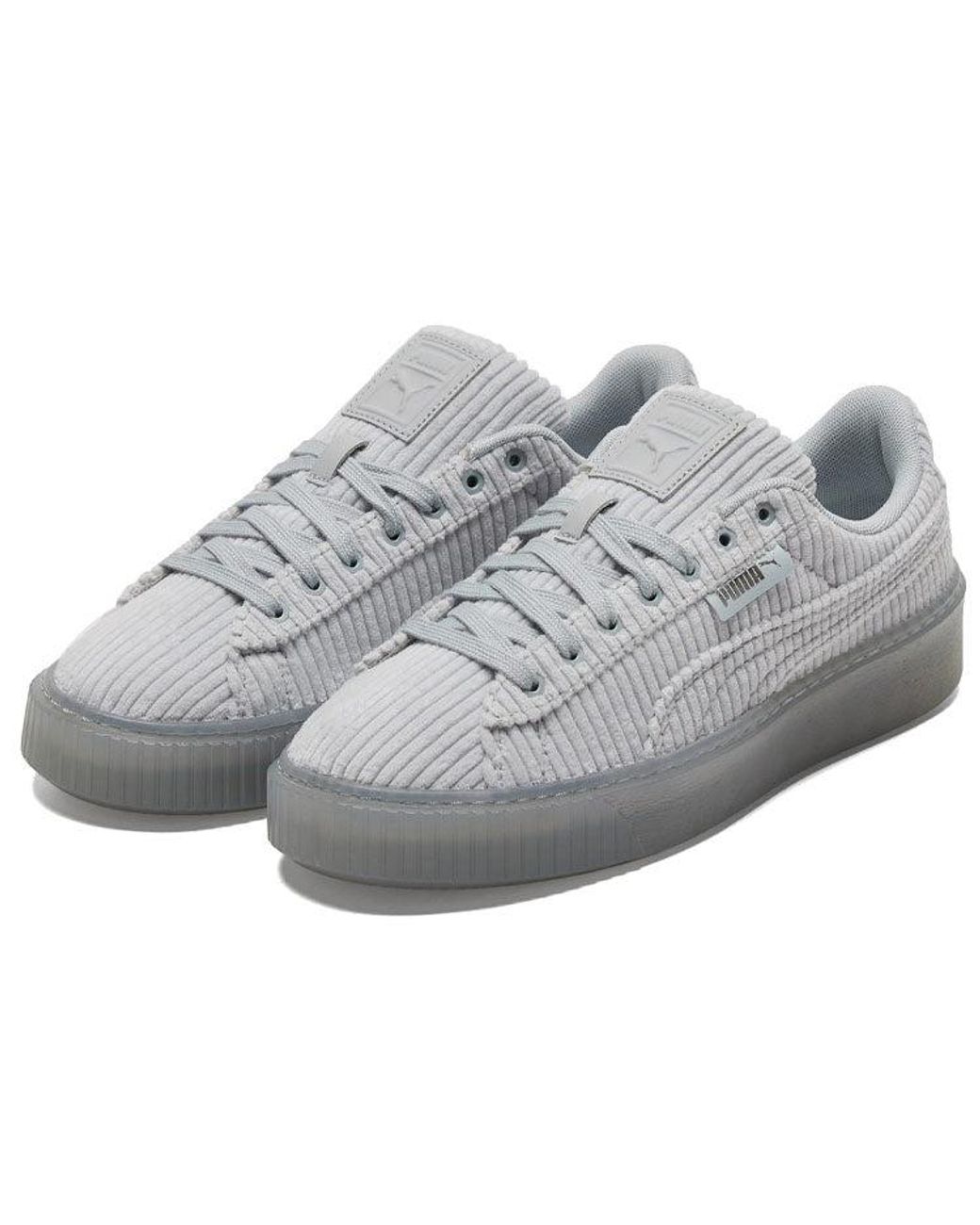 PUMA Gray (Wmns) Basket Platform Strap