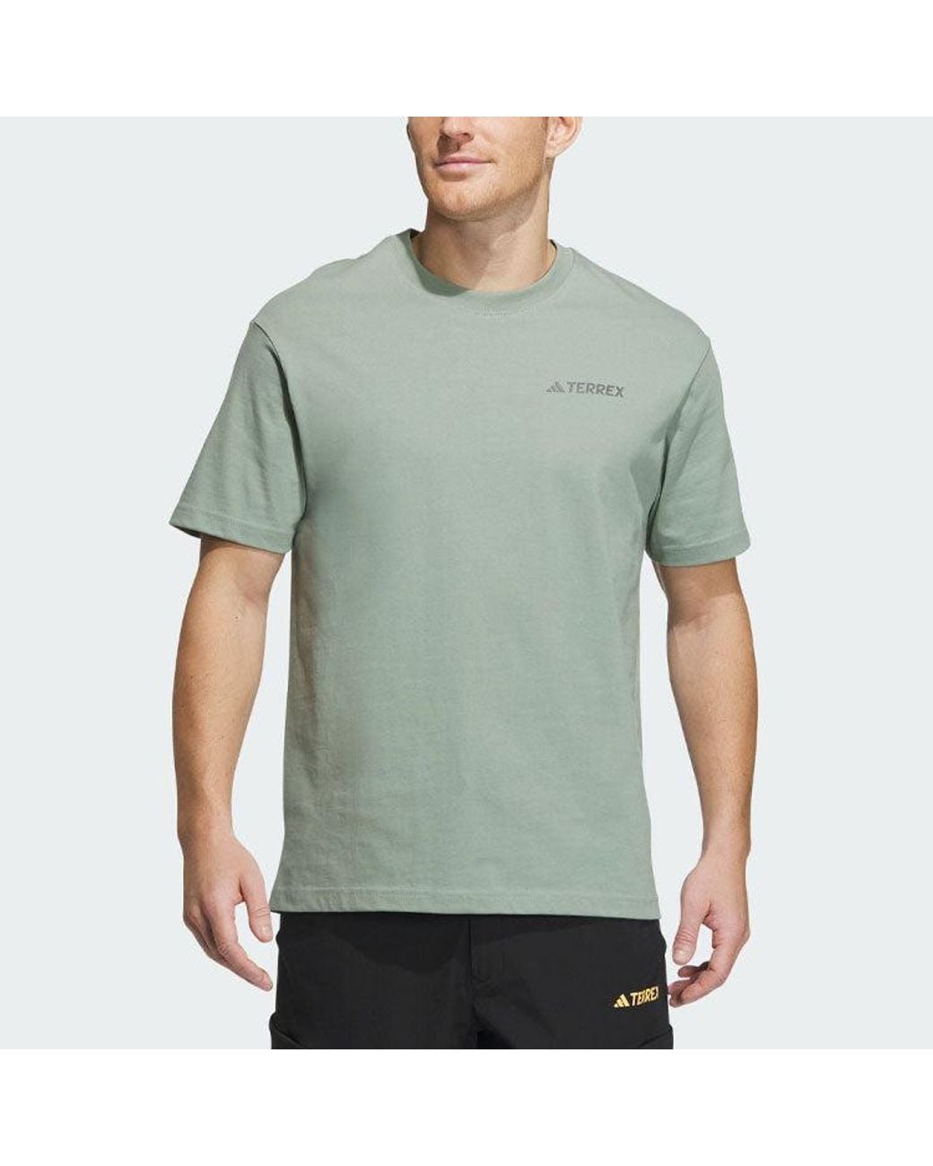 Adidas Green Campyx Short Sleeve Graphic T-Shirt for men