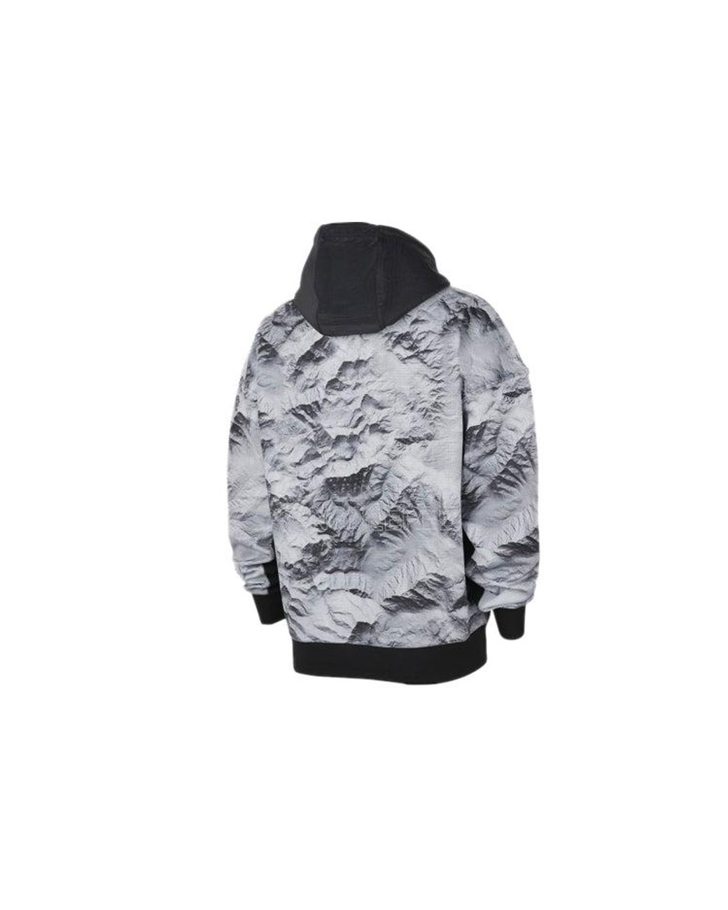 Nike Gray Alphabet Printing Half Zipper Colorblock Casual for men