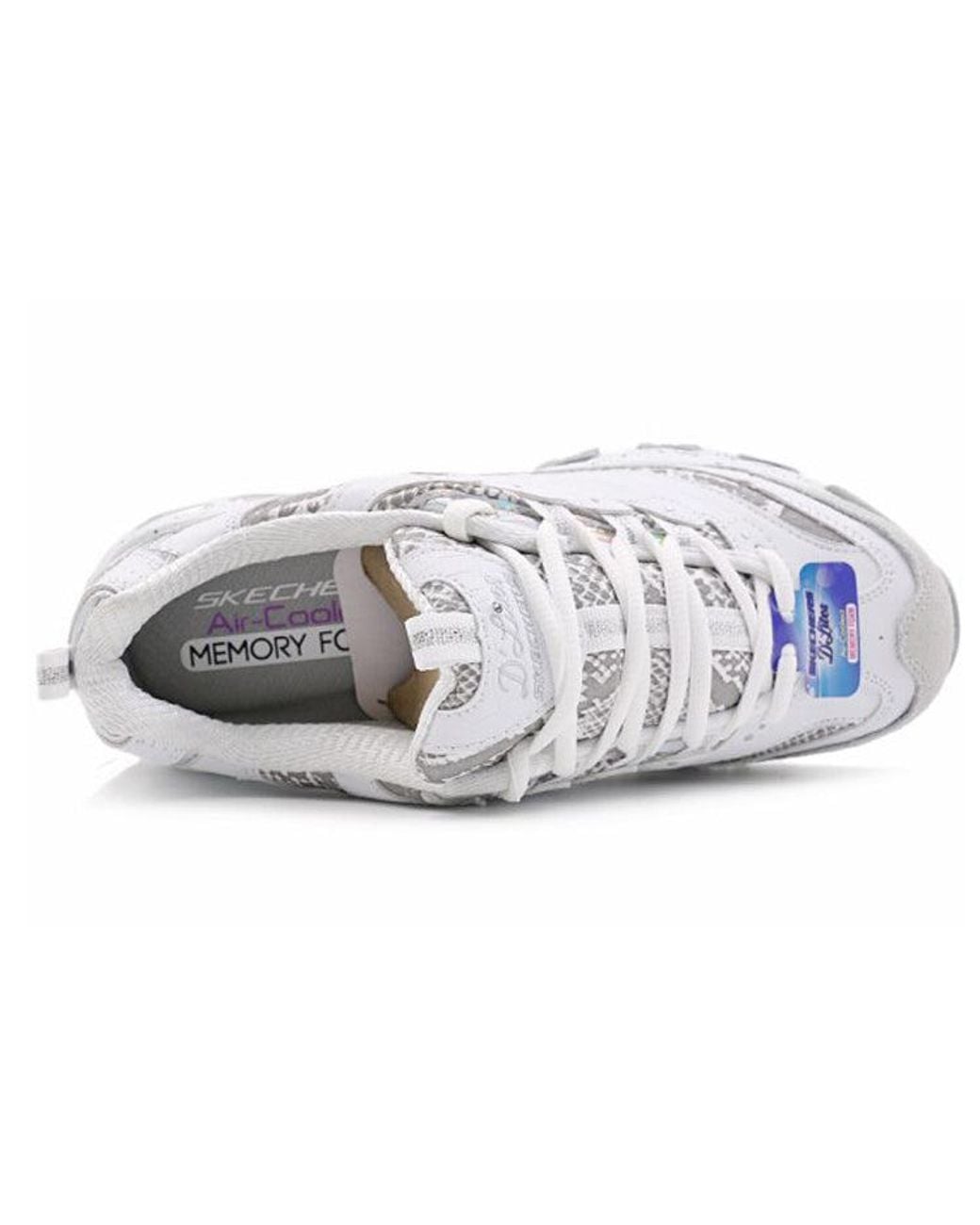 Skechers White (Wmns) D'Lites 1.0 Gs