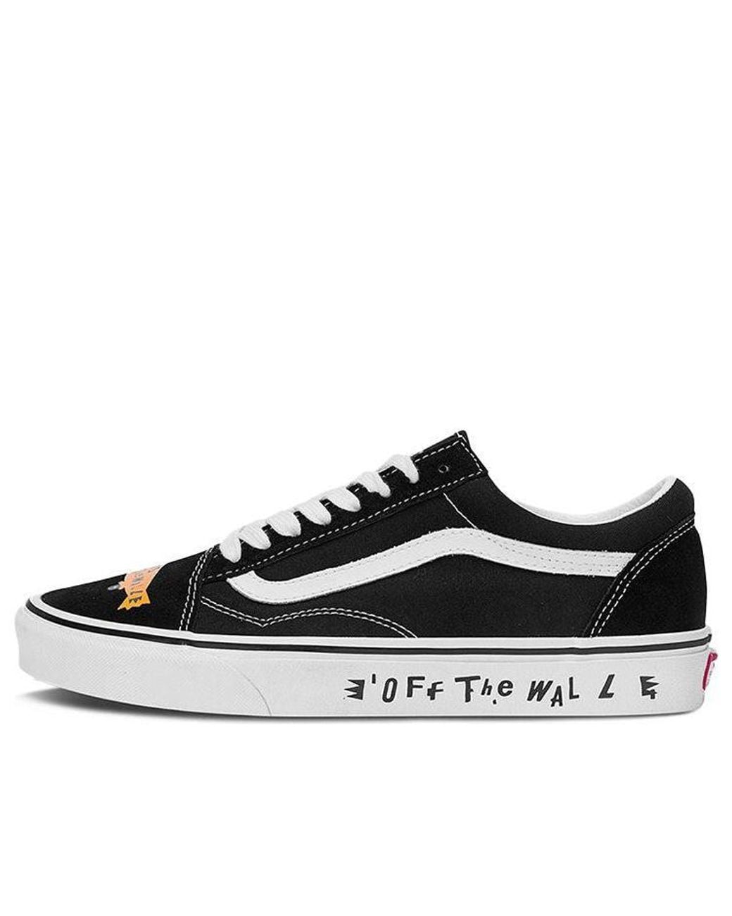 Vans Black Old Skool Classic Casual Skateboarding Shoes Series 275C for men