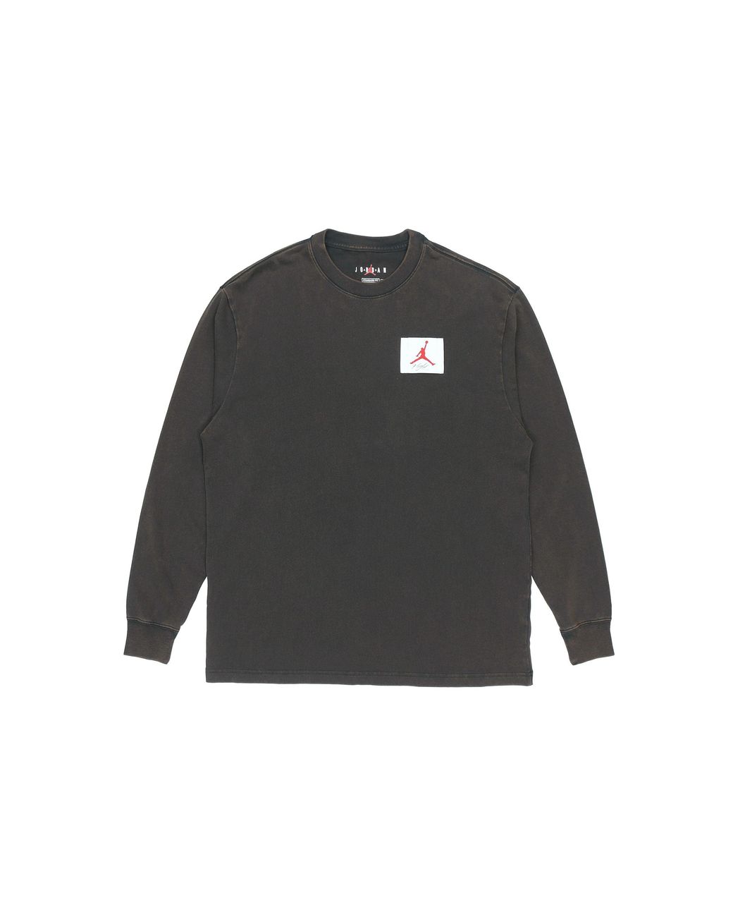 Nike Gray Logo Print Crew-Neck Sports for men