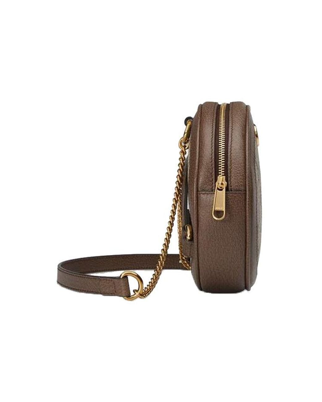 Gucci Brown (Wmns) Ophidia Series Mini Gg Canvas Tape Circle