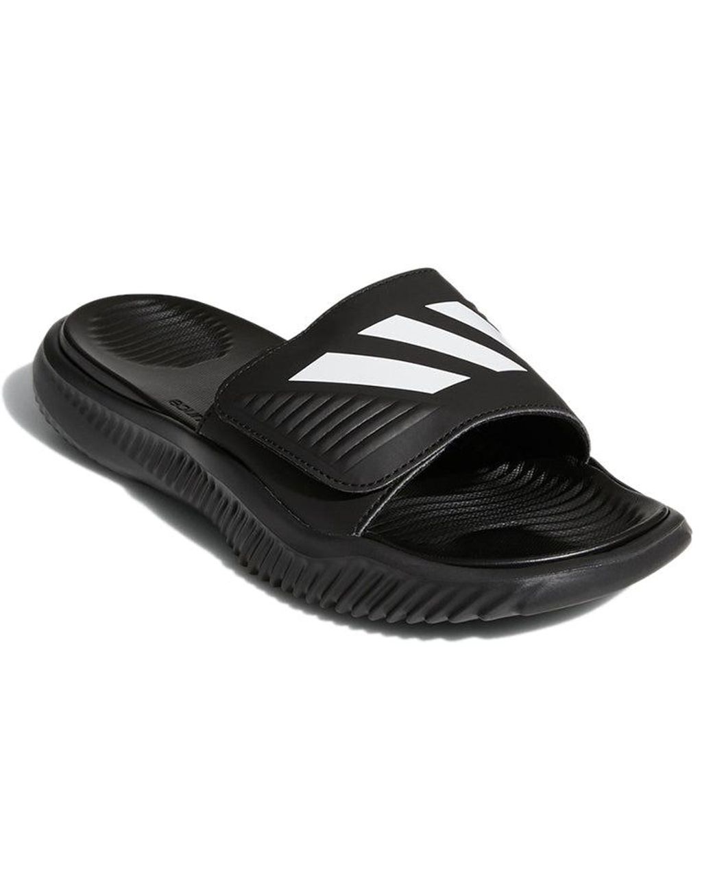 Adidas Black Alphabounce Slide for men