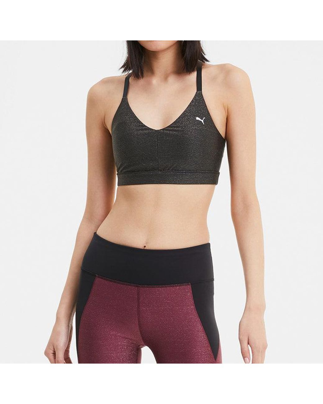 PUMA Black (Wmns) Low Impact Strappy Training Bra