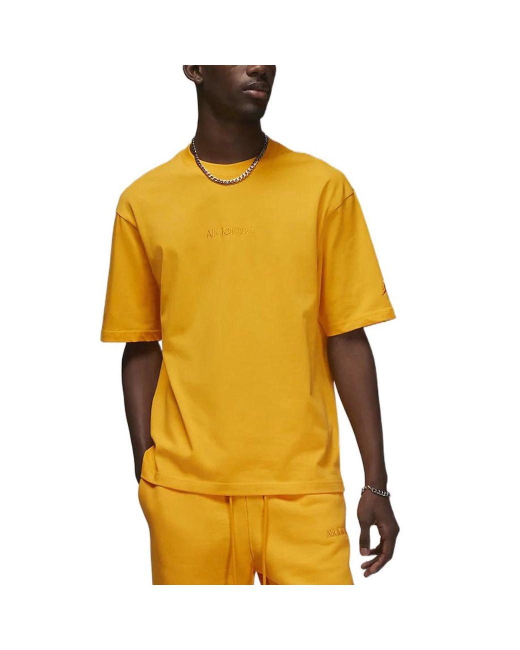 Nike Yellow Nike Jordan Wordmark Tee for men