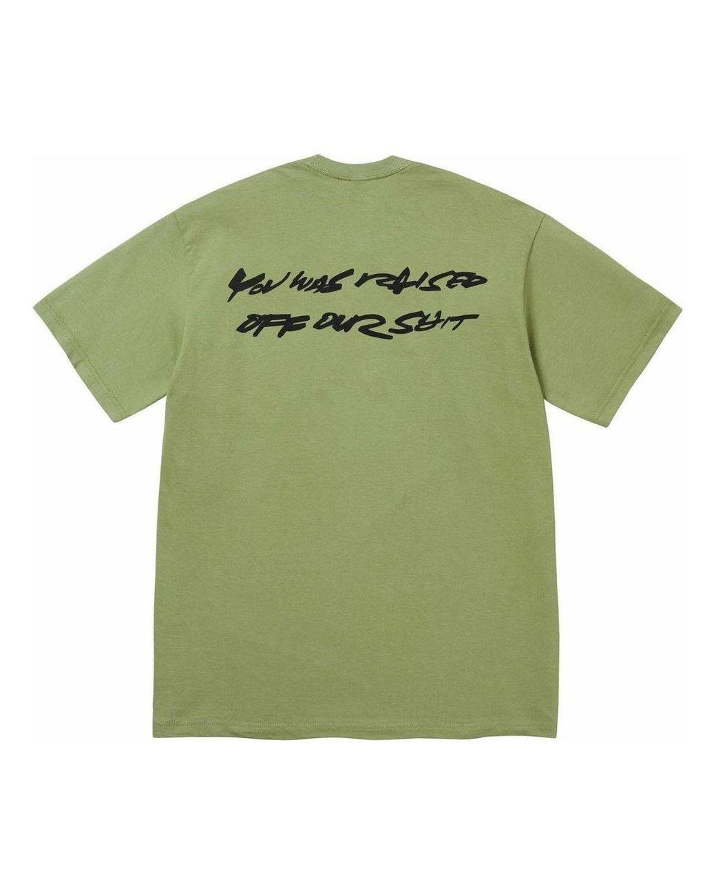Supreme Green X Futura Box Logo T-Shirt for men
