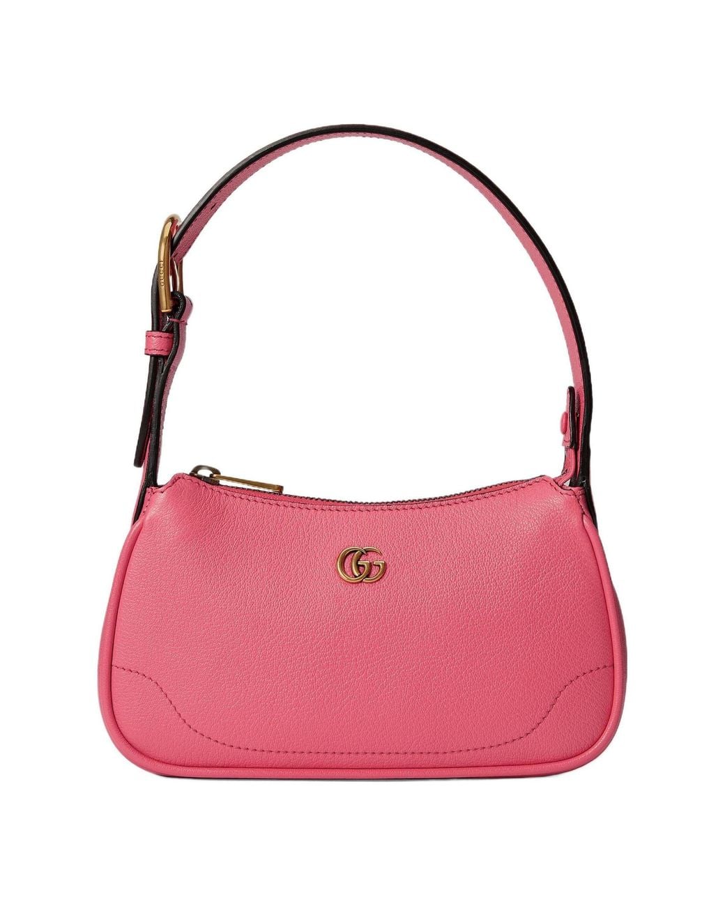 Gucci Pink Double G Aphrodite Shoulder Bag