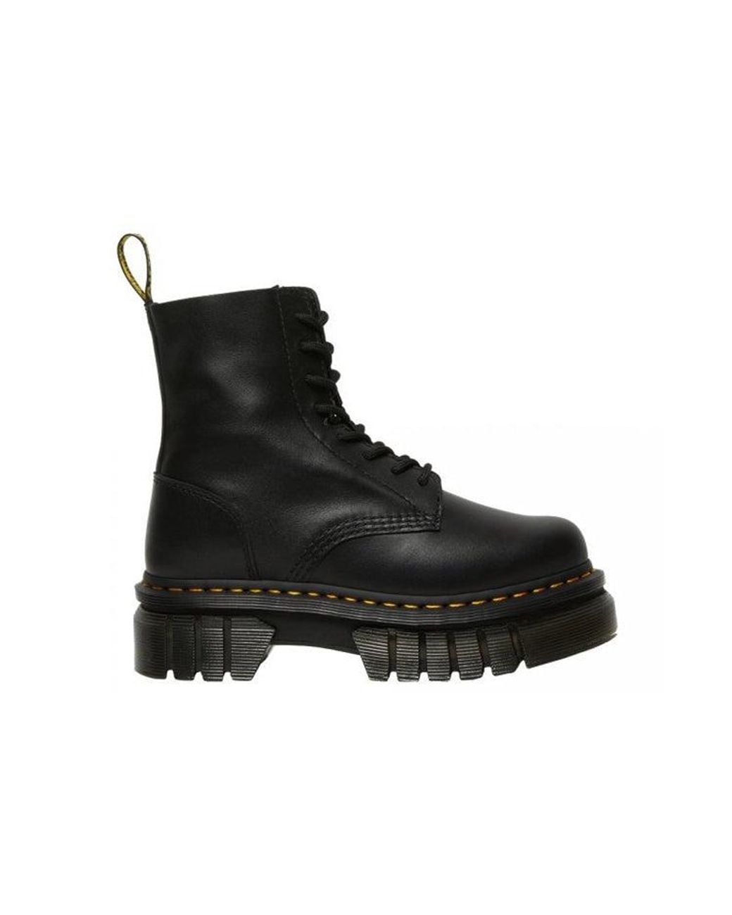 Dr. Martens Black (Wmns) Audrick Nappa Lux Platform Ankle Boots