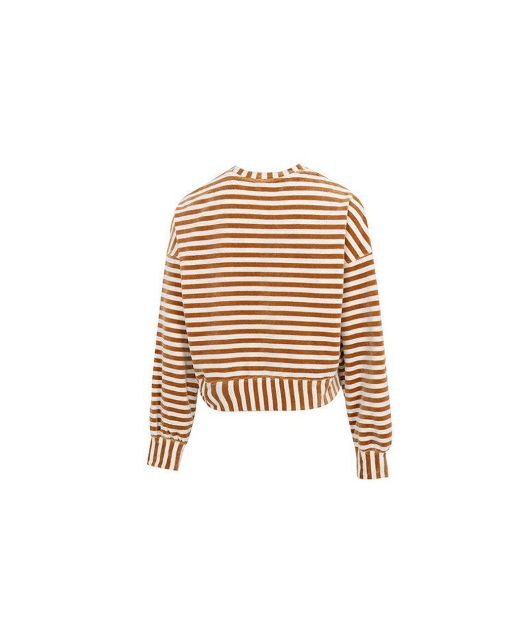 PUMA White Striped Knitted Sweater