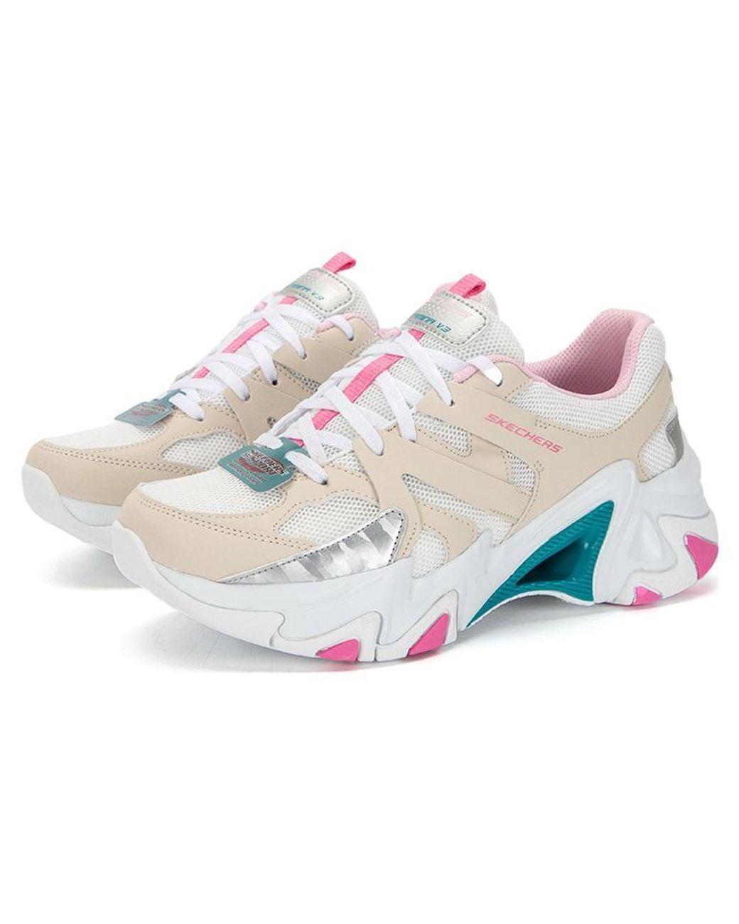 Skechers White (Wmns) Stamina V3 'Cream'