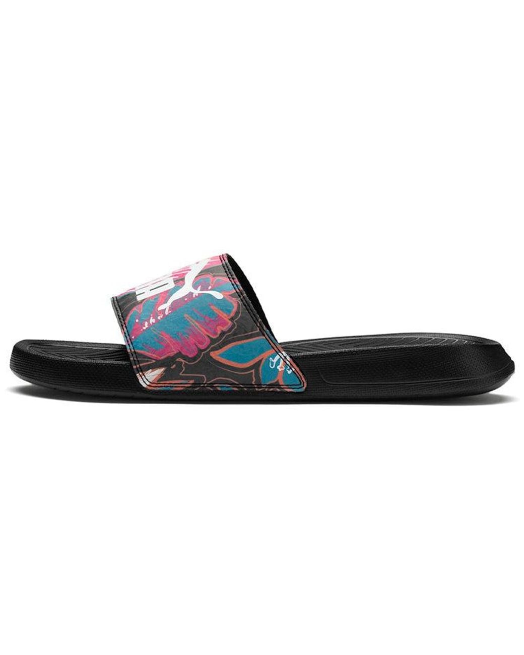 PUMA Blue (Wmns) Popcat Flower Power Sandals