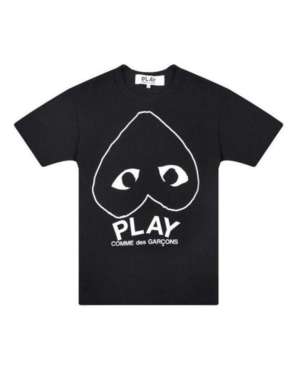 COMME DES GARÇONS PLAY Black Inverted Big Heart T-Shirt for men