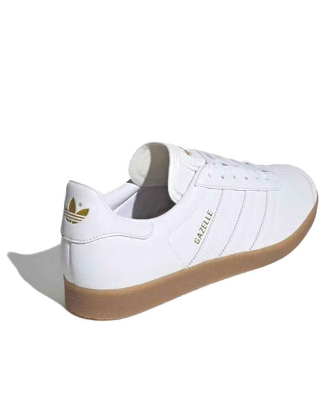 white leather gazelle mens