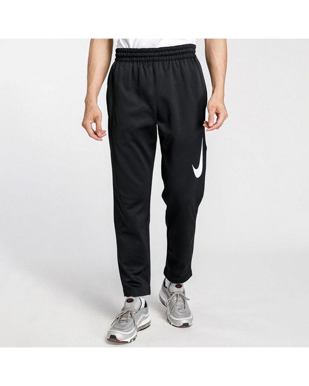 Nike Blue Large Fleece Lined Stay Warm Straight Casual Long Pants for men