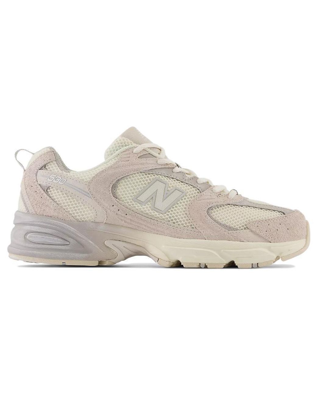 New Balance White 530 'Moonbeam Raw Cashew' for men