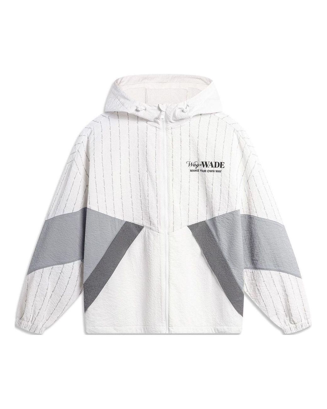 Li-ning Gray Way Of Wade Graphic Windbreaker for men