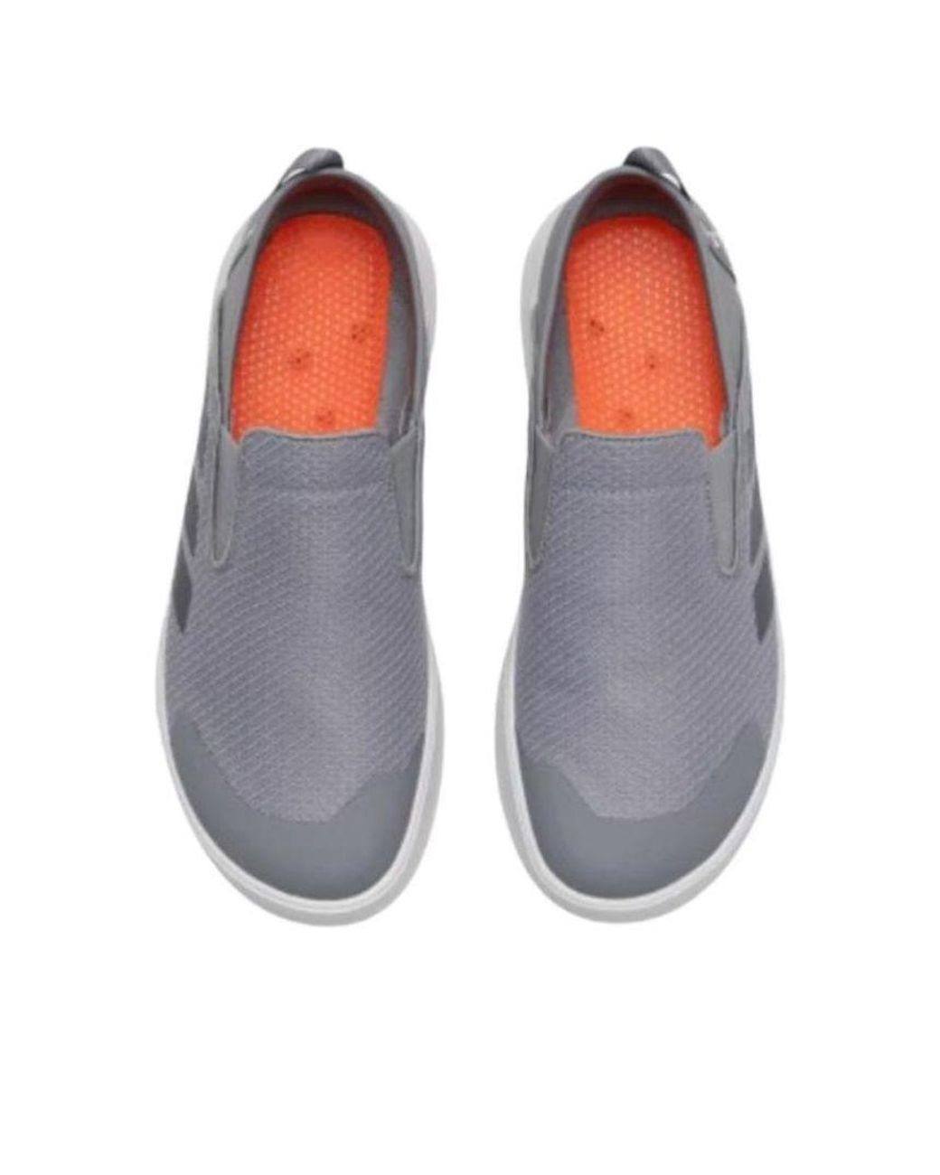 adidas slip on gray