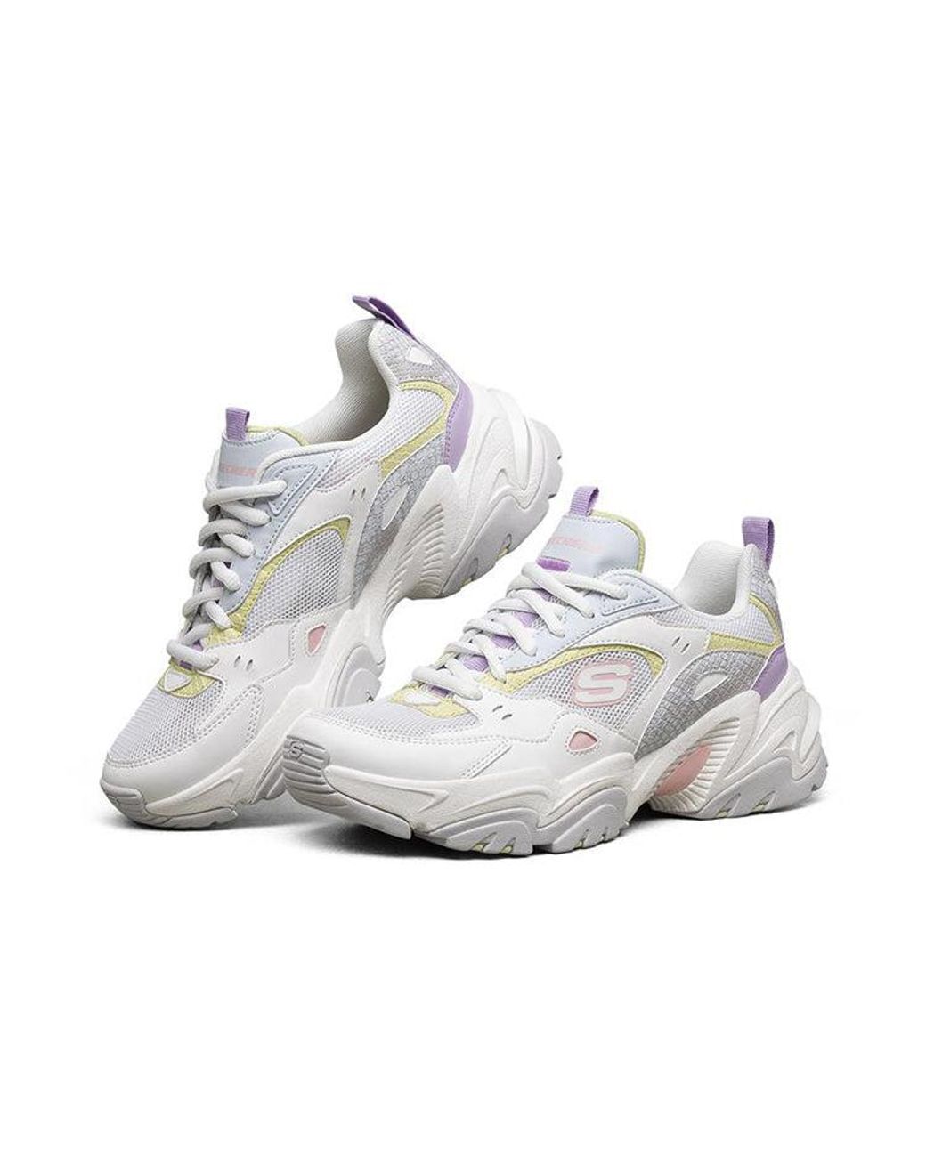 Skechers White (Wmns) Stamina V2 Low Running Shoes Gs