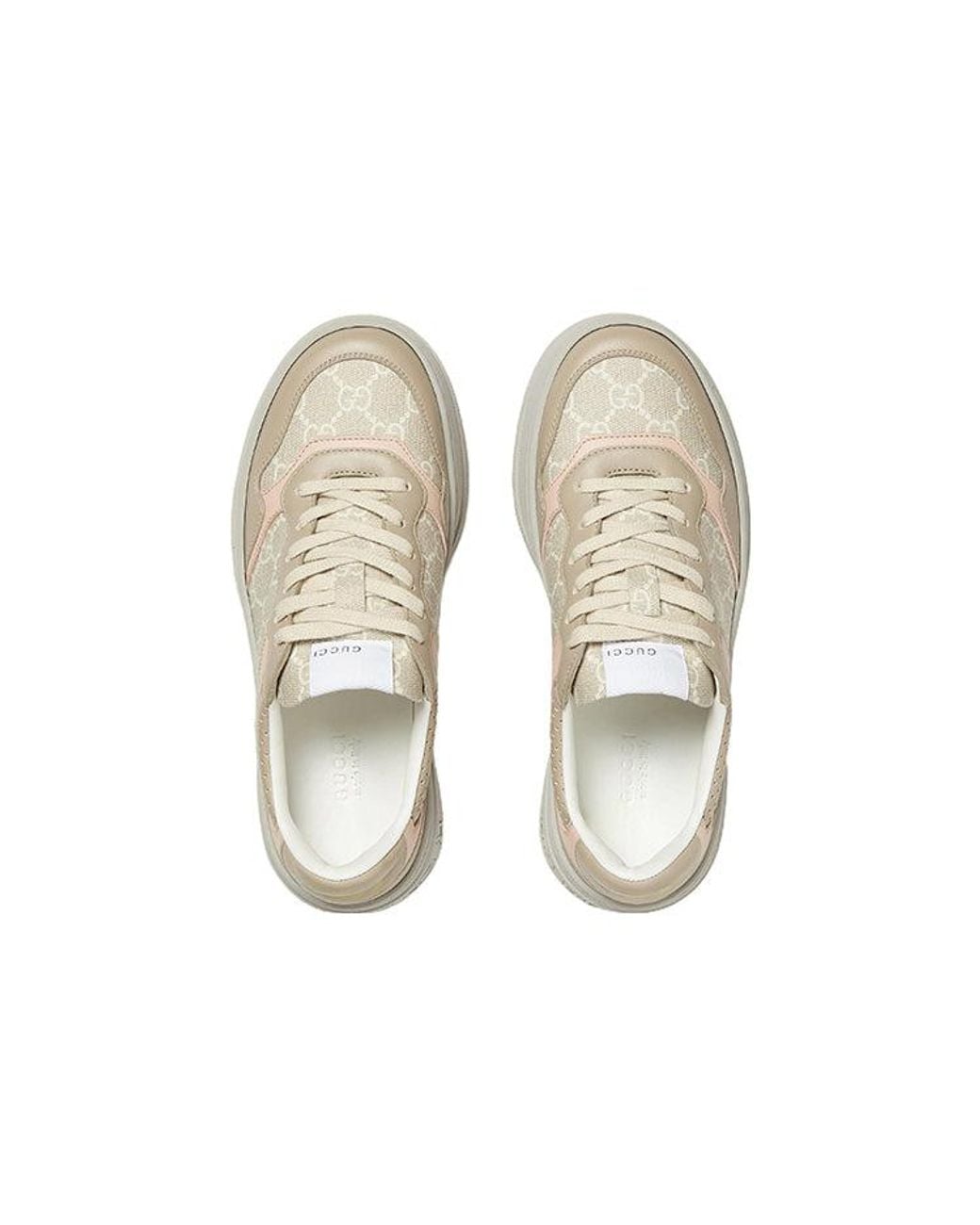 Gucci White (Wmns) Gg Sneaker 'Oatmeal Light'
