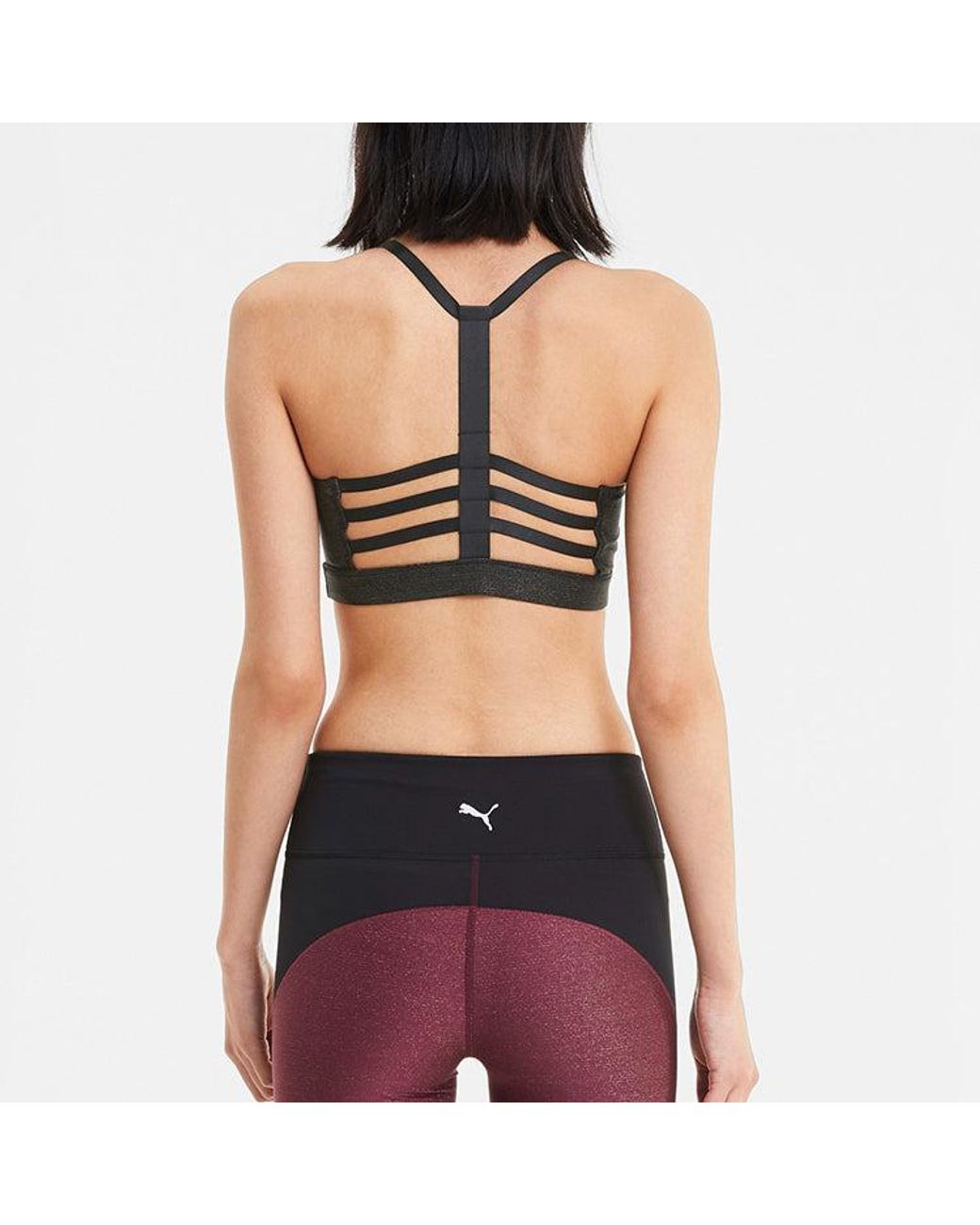 PUMA Black (Wmns) Low Impact Strappy Training Bra