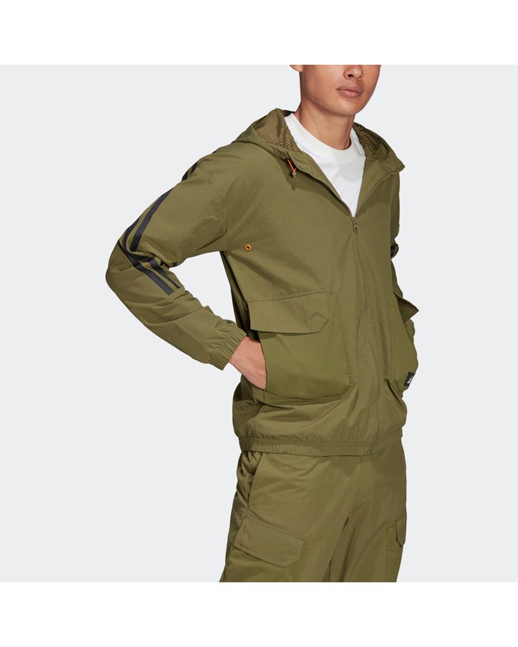 Adidas Green Future Icons Woven Jacket for men