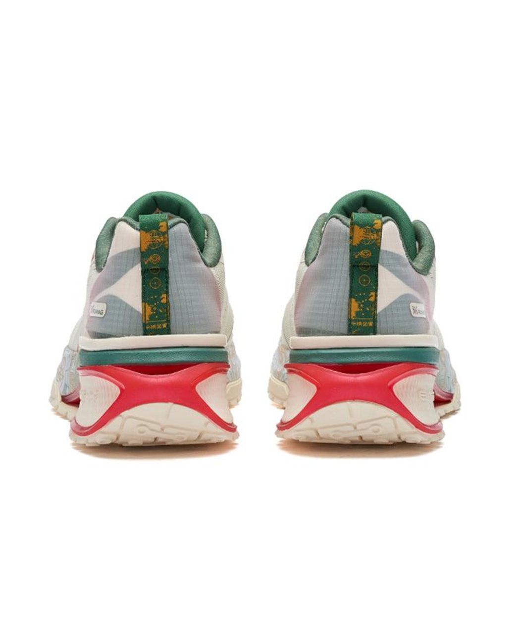 361 Degrees White Three-State 2.0 Running Shoes for men