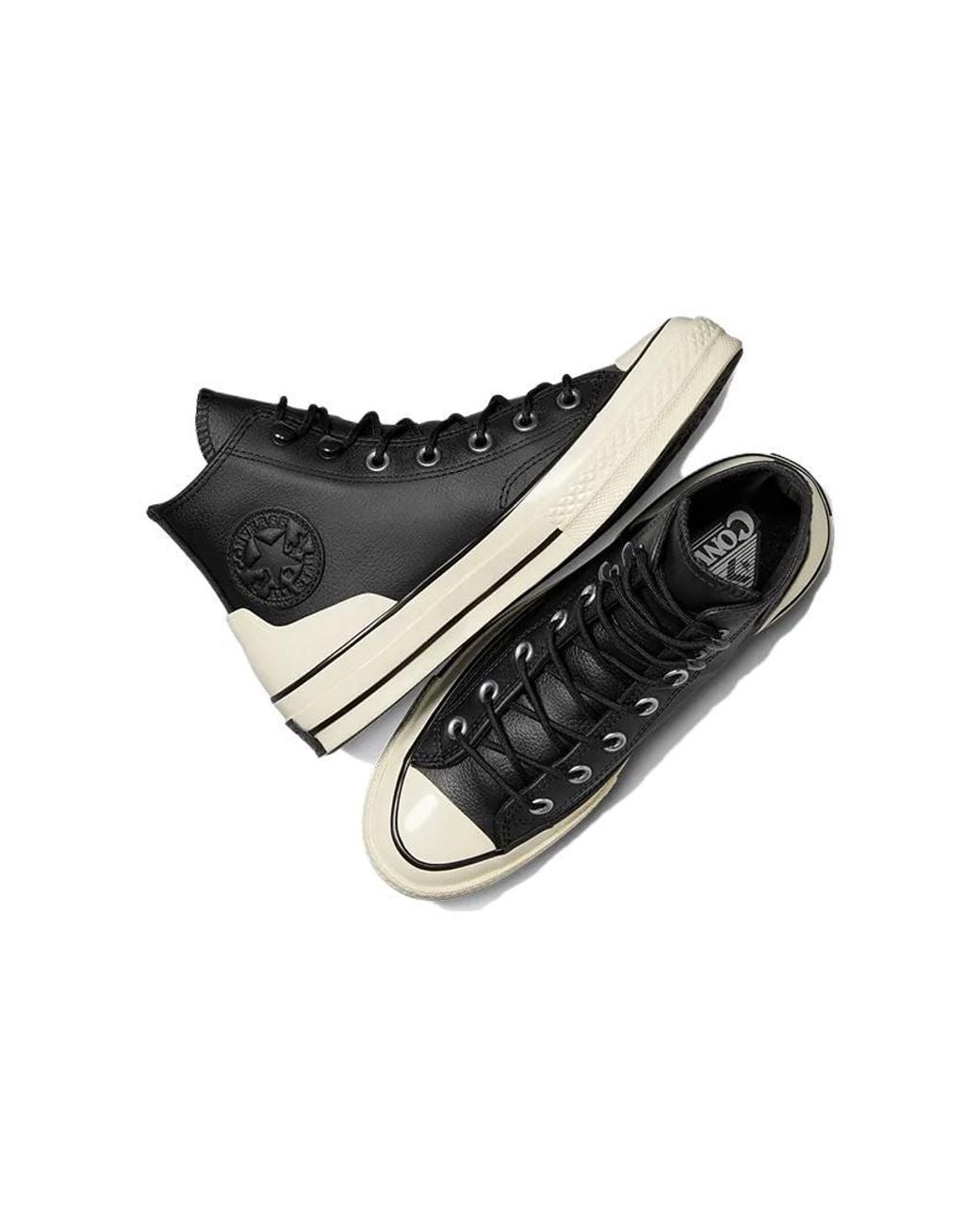 Converse Black Chuck 70 Leather High Egret' for men