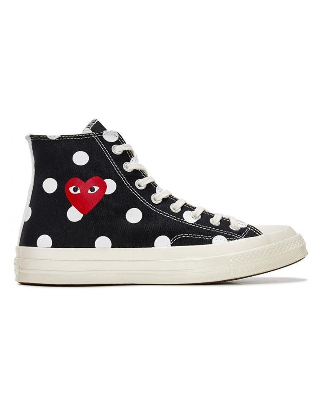 Converse Blue X Comme Des Garcons Play Chuck 70 Hi Polka Dot' for men