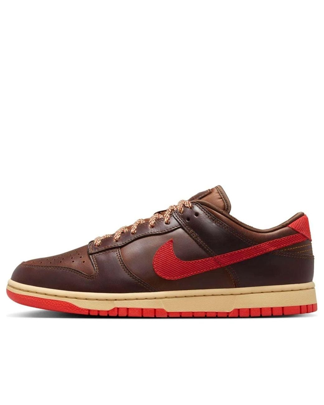 brown and red nike dunks