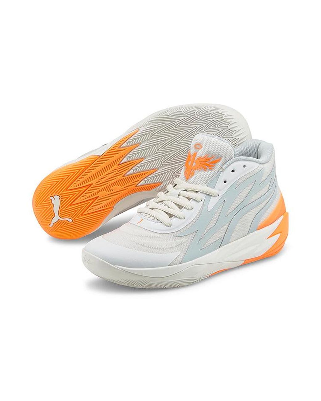 PUMA White Mb.02 Lamelo Ball 'Gorange' for men
