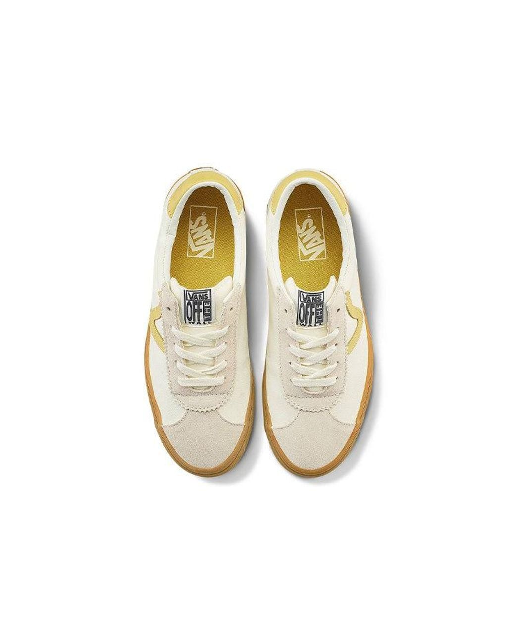 Vans White Sport Retro Low Tops Casual Skateboarding Shoes for men