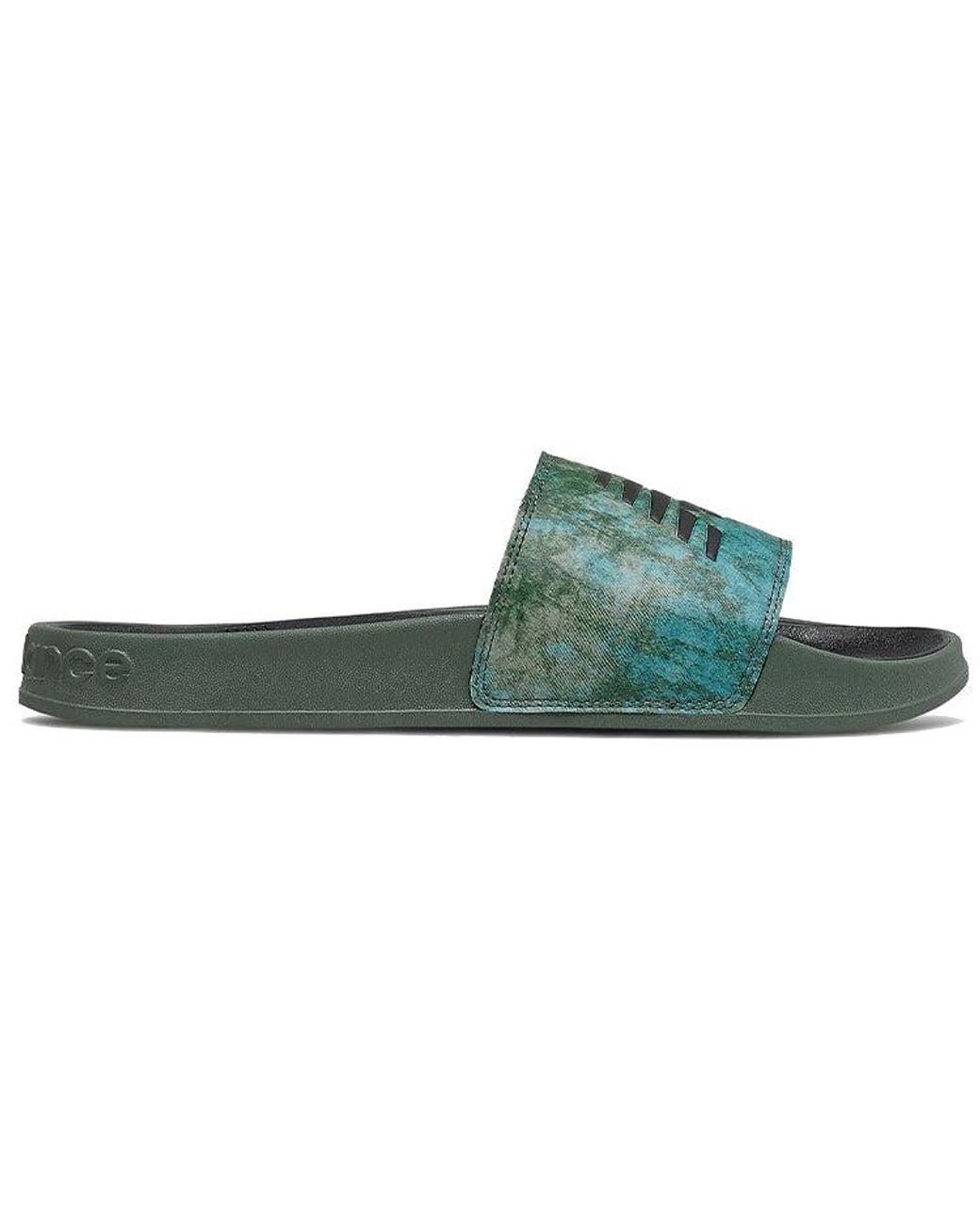 New Balance Green 200 Slides 'Oak Leaf' for men
