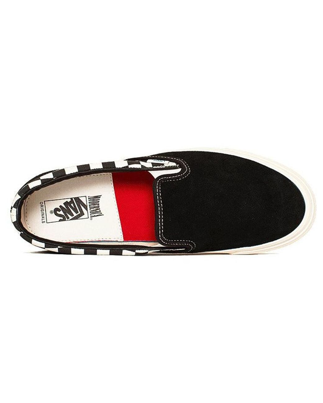Vans Black Modernica X Og Classic Slip-On Lx 'Checkerboard' for men