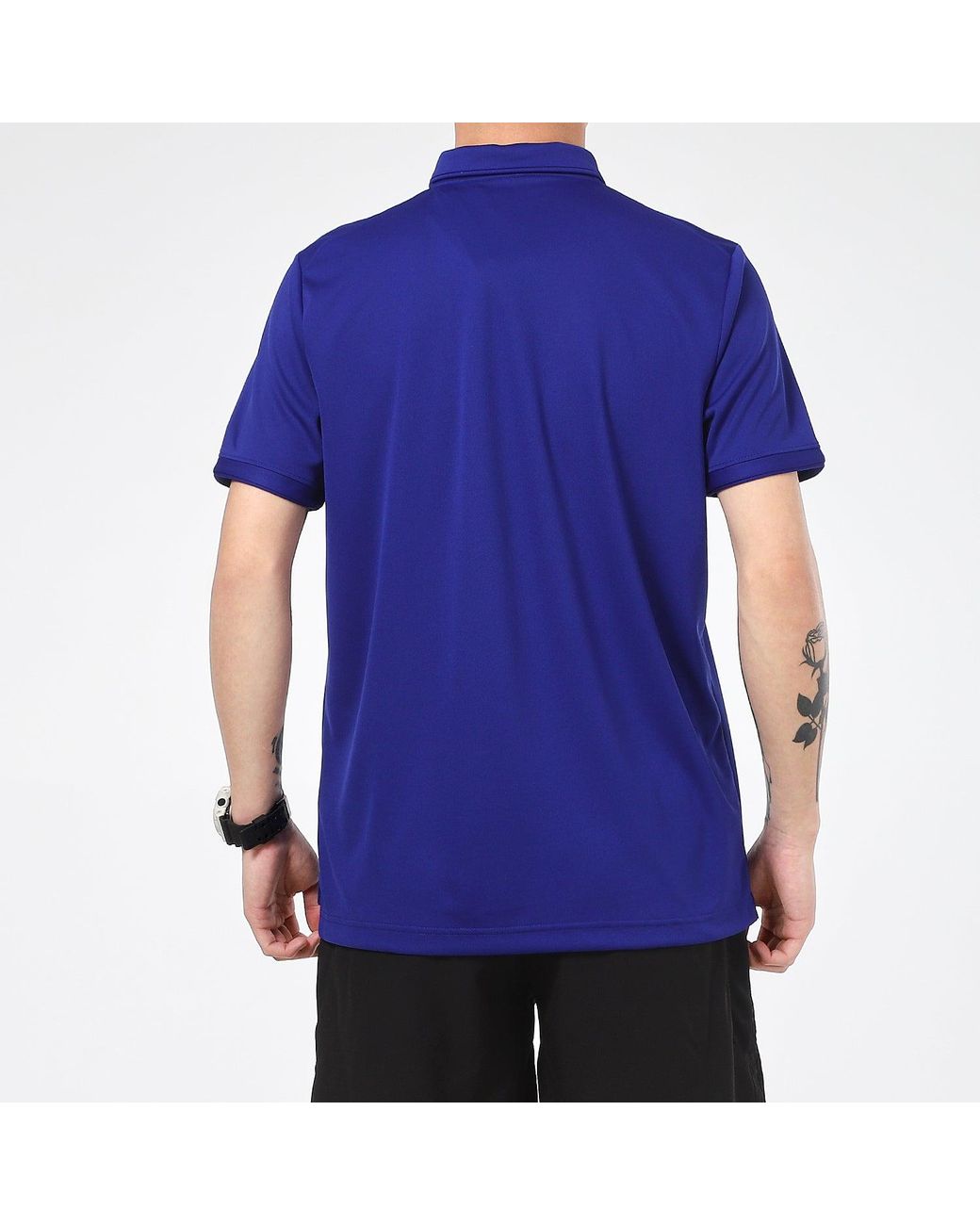 Nike Blue Running Training Sports Quick Dry Breathable Short Sleeve Polo Shirt for men