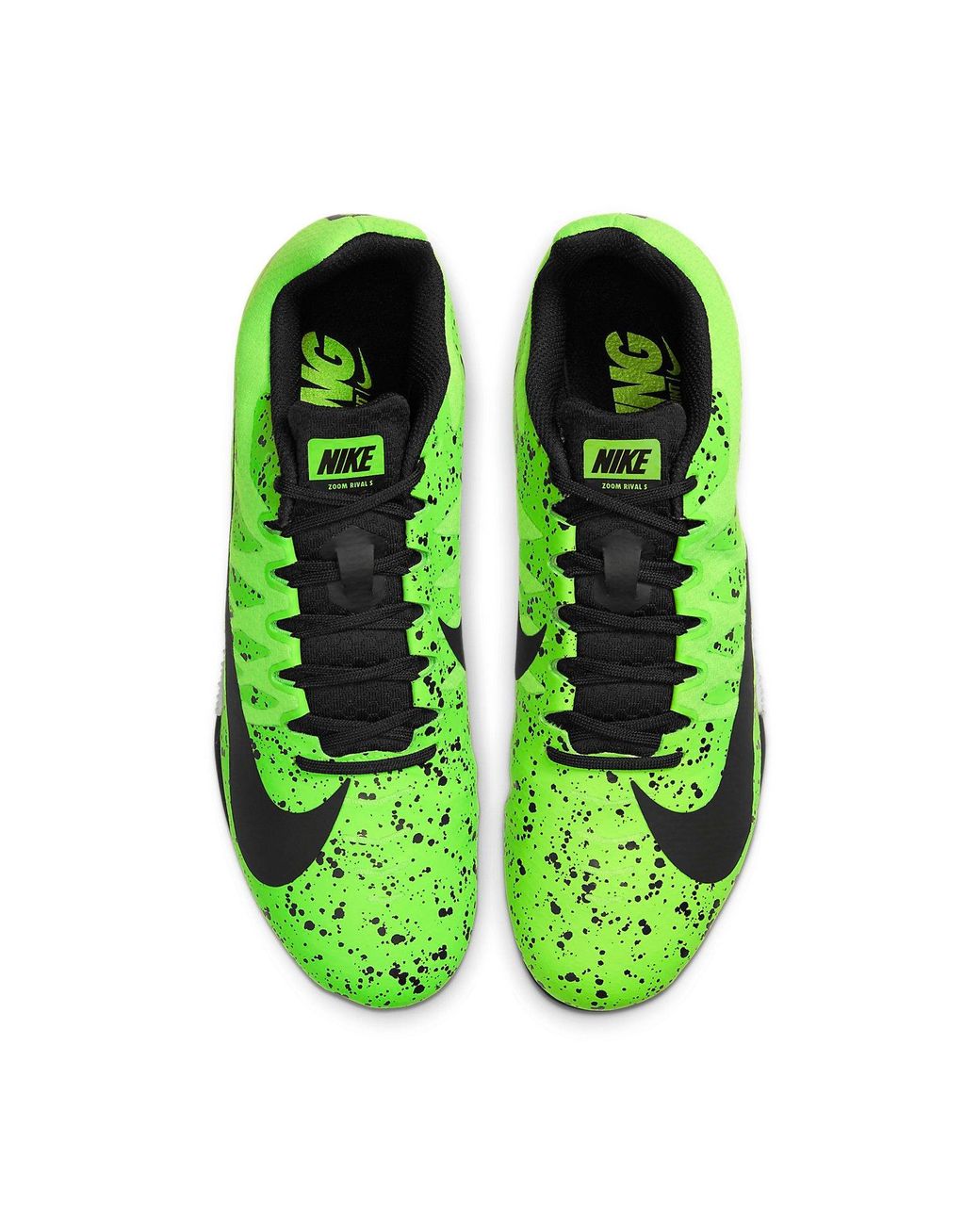 Nike Green Air Zoom Rival S 9 Spikes 'Electric Speckled' for men
