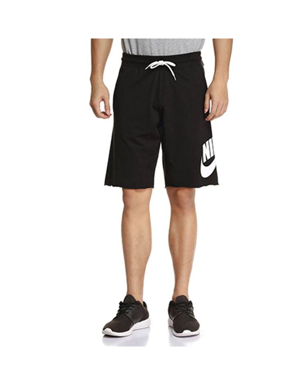 Nike Black Sportswear Ft Gx Short Knitting Sports Short for men