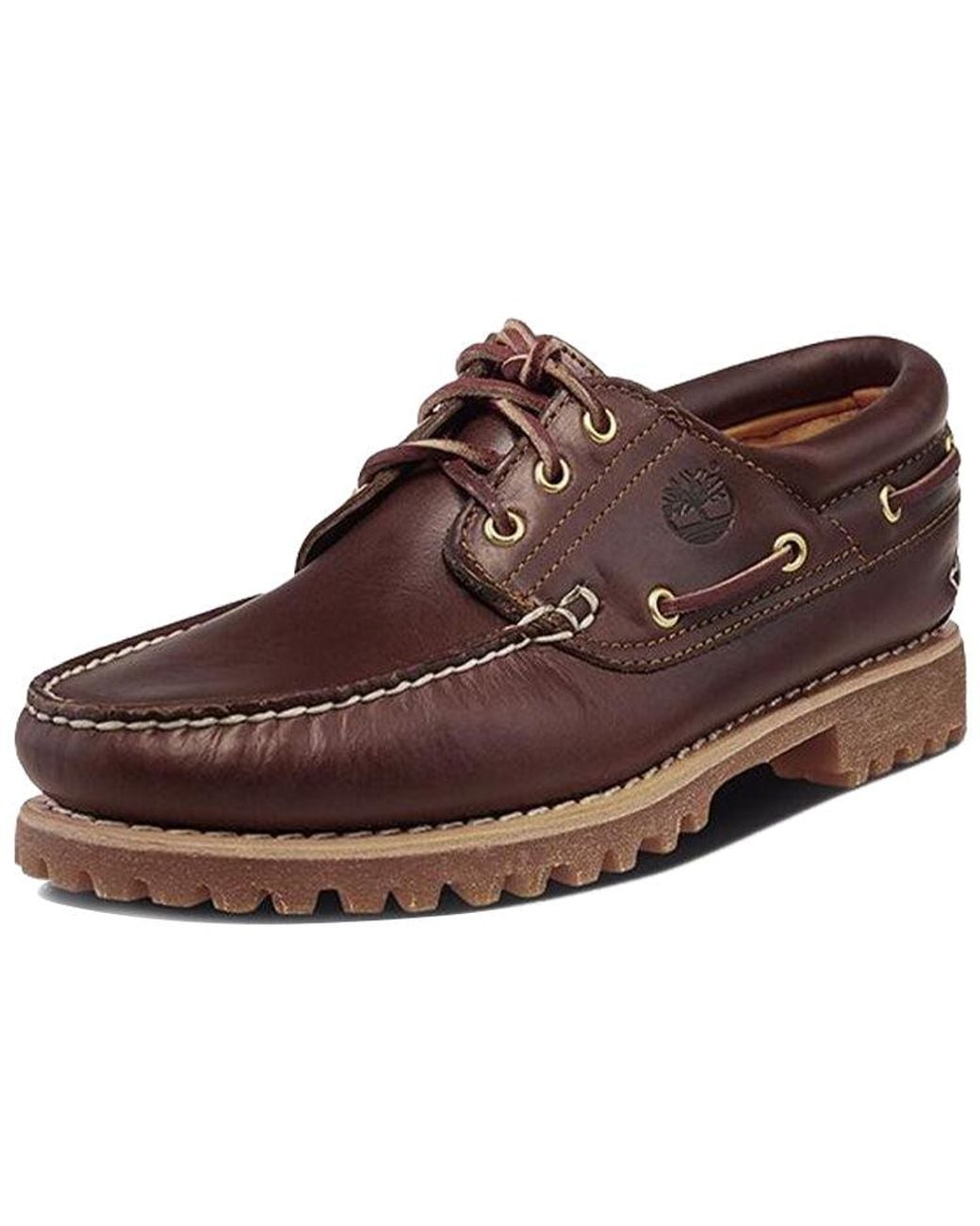 Timberland Brown Heritage Lace Up Boat for men