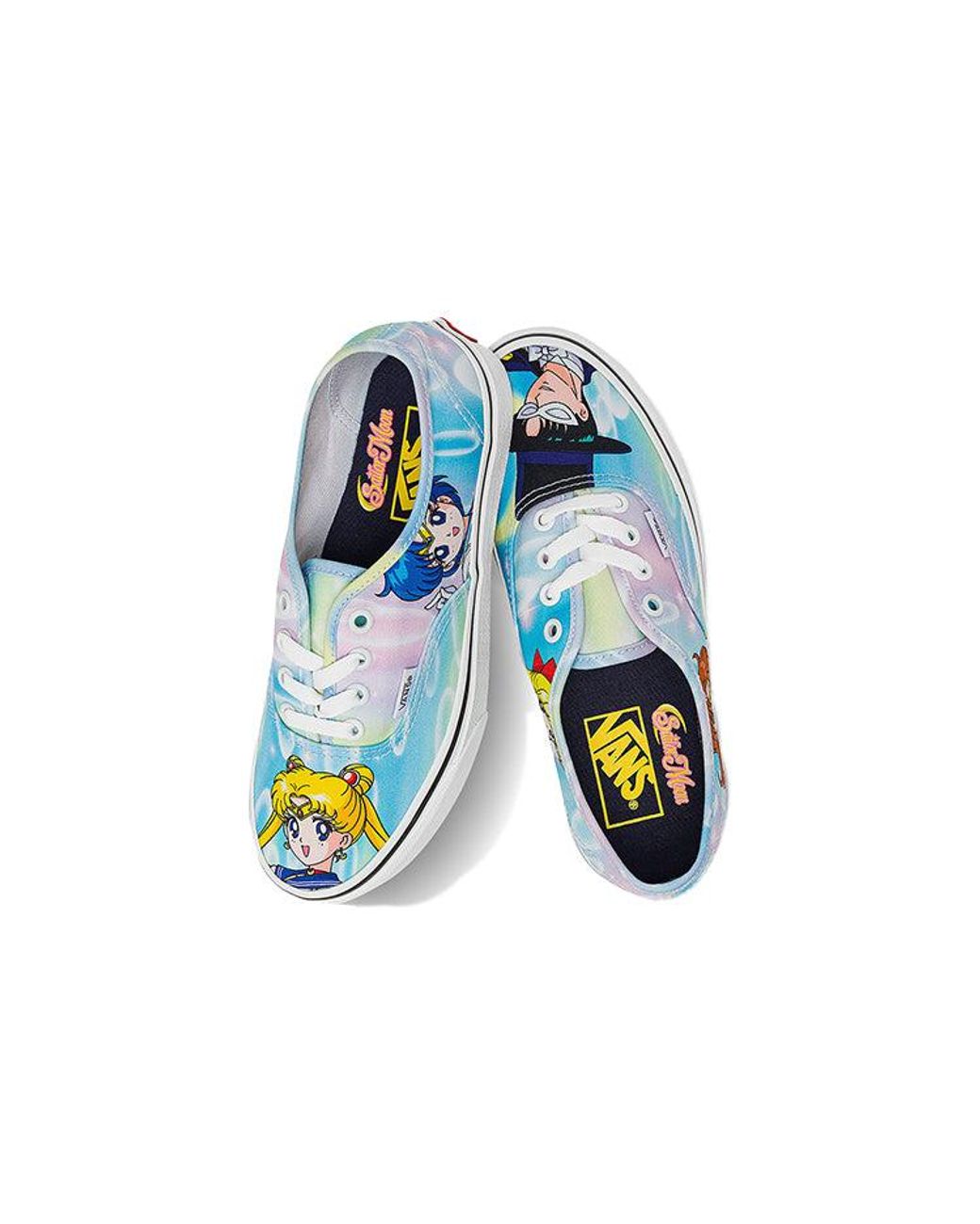 Vans Blue Sailor Moon X Authentic 'Pretty Guardian & Tuxedo Mask' for men