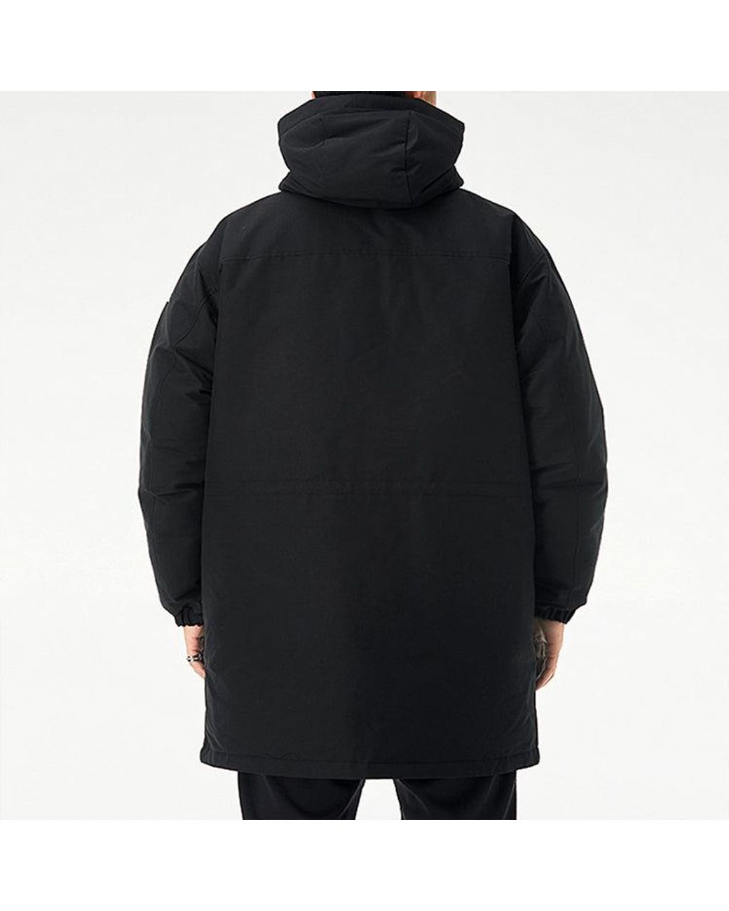 Adidas Black Outdoor Sports Windproof Warm Hood Down Jacket for men