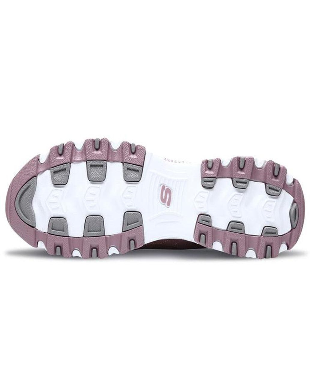Skechers Purple (Wmns) D'Lites Low-Top Clunky Shoes