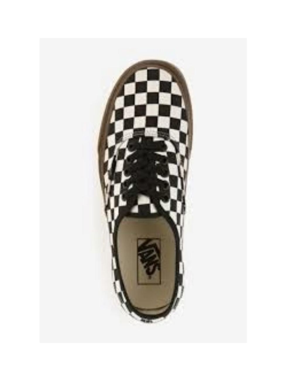 Vans Brown Authentic Checkerboard for men