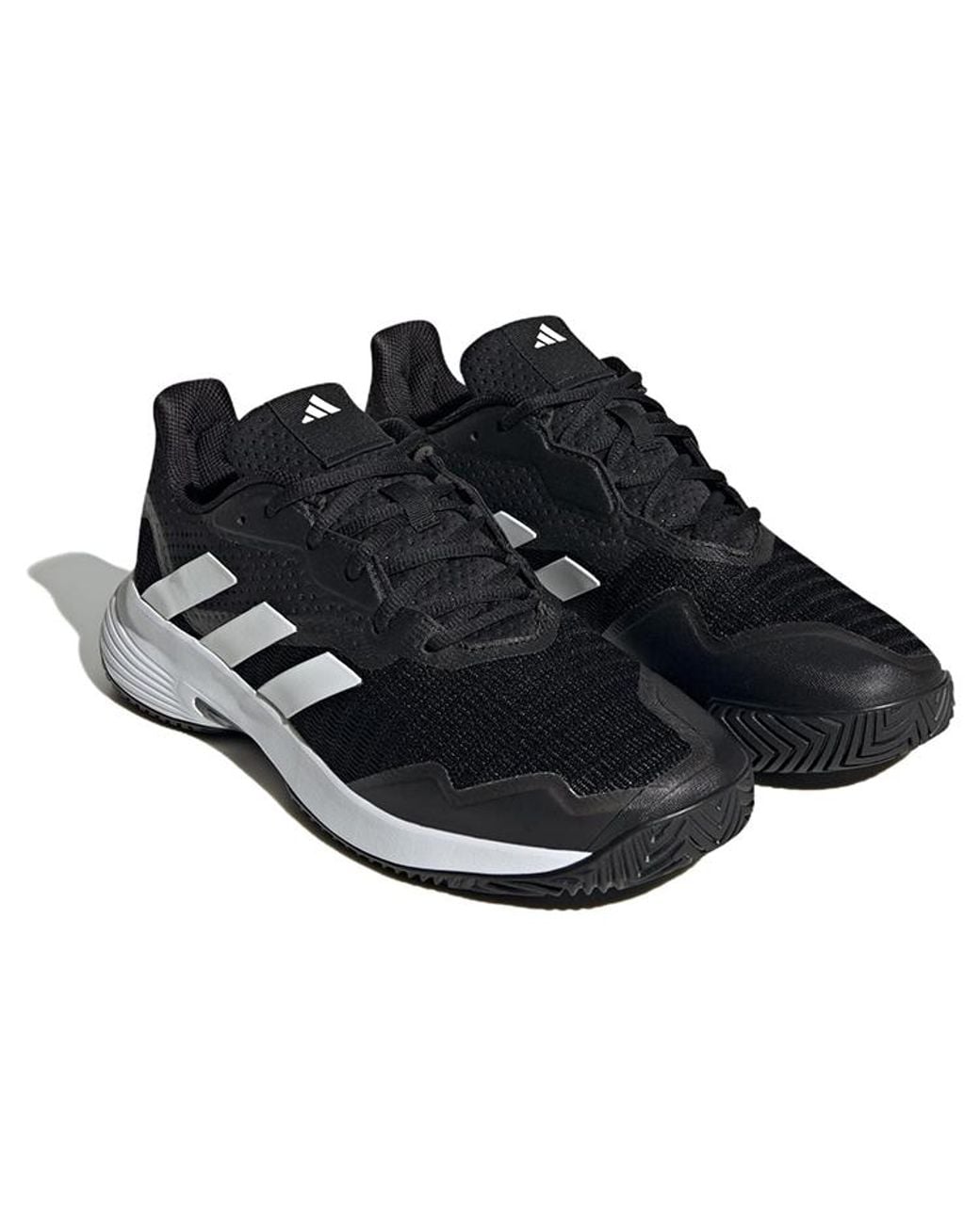 Adidas Black Courtjam Control Tennis Shoes for men