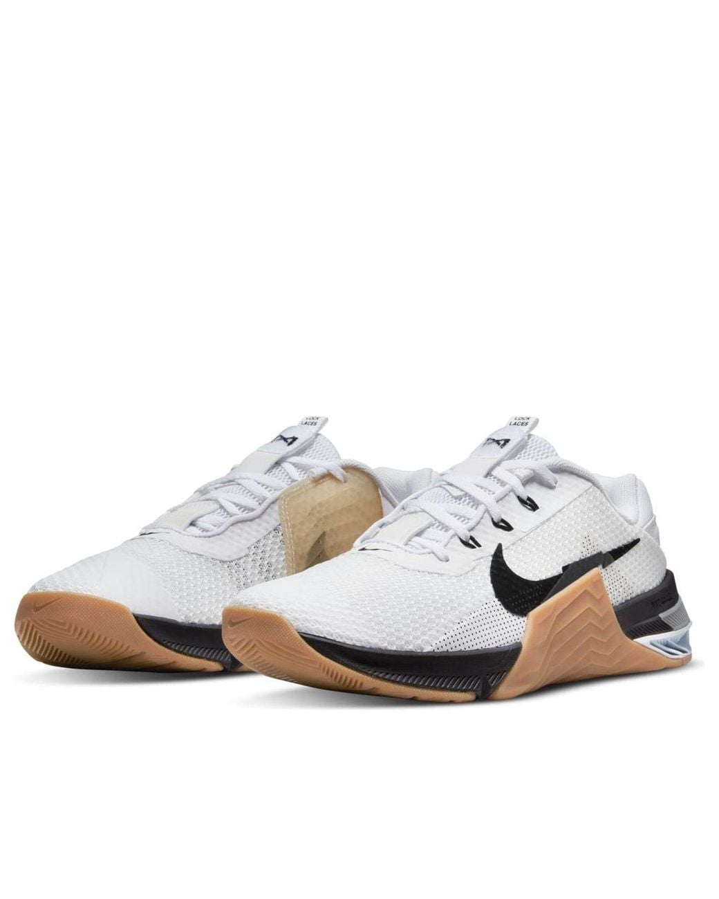 Nike White Metcon 7 Particle Gum' for men